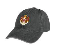 MGDIFYXAA Flag Baseball Caps Mens Women Black Baseball Cap with Adjustable Buckle Sports Caps Denim Cotton Monaco Flag Cap for Gym, Fashion, Office and Outdoor
