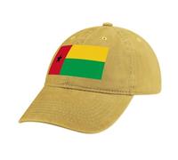 MGDIFYXAA Unisex Flag Baseball Cap Hat, Guinea-Bissau Flag Sports Baseball Cap, Lightweight Breathable Foldable Washable Outdoor Yellow Sport Sun Protection Hat, for Men and Women