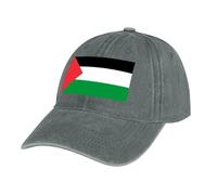 MGDIFYXAA Unisex Flag Baseball Cap Hat, Palestine Flag Sports Baseball Cap, Lightweight Breathable Foldable Washable Outdoor Gray Sport Sun Protection Hat, for Men and Women