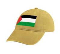 MGDIFYXAA Unisex Flag Baseball Cap Hat, Palestine Flag Sports Baseball Cap, Lightweight Breathable Foldable Washable Outdoor Yellow Sport Sun Protection Hat, for Men and Women