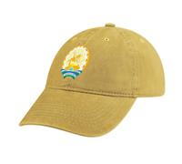 MGDIFYXAA Unisex Flag Baseball Cap Men Women Yellow Washed Denim Cotton Adjustable Dad Hat - Republic of Bashkortostan Flag Sport Casual Sun Visor Hat for Running Climbing Hiking