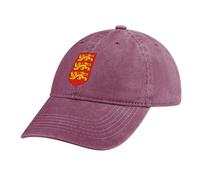 MGDIFYXAA Unisex Red Baseball Cap, Adjustable Washed Flag Baseball Cap Cotton Outdoor Sports Hat Classic Casual Guernsey Flag Summer Sun Visor Hat for Men Women