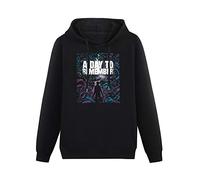 Mgdk A Day to Remember Homesick Hoodies Long Sleeve Pullover Loose Hoody Sweatershirt L Black