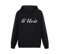 Mgdk G Unit 50 Cent Rap Hip Hop Logo Hoodies Long Sleeve Pullover Loose Hoody Sweatershirt XXL Black