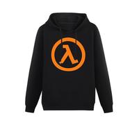 Mgdk Half Life 2 - Lambda Video Game Hoodies Long Sleeve Pullover Loose Hoody Sweatershirt M Black