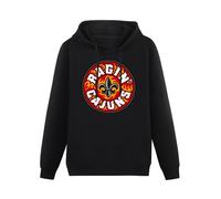 Mgdk Louisiana Lafayette Ragin Cajuns Hoodies Long Sleeve Pullover Loose Hoody Sweatershirt L Black