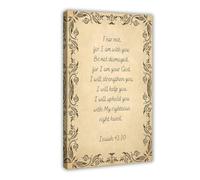 MGDUJGH Bible Verse Wall Art Isaiah 41 10(3) Canvas Wall Art Posters And Prints Room Aesthetic Bedroom Office Decor 20x30inch(50x75cm)
