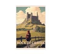 MGDUJGH Rock of Cashel Ireland Travel Northern Ireland Canvas Wall Art Posters And Prints Room Aesthetic Bedroom Office Decor 20x30inch(50x75cm)