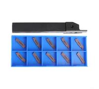 MGEHR1212-1.5 Grooving Tool Holder for CNC Lathe Machines, Includes MGMN150-G Carbide Inserts, Right Hand Turning and Parting Tool, A