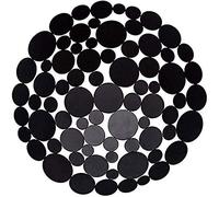 MGEMJMJ Fruit Bowls Fruit Tray Metal Creative Countertop Bowl Large Round Black Decorative Table Centerpiece Holder Stand For Fruit Vegetable Candy(Color:Black)