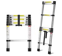 MGENLONG 6.6 FT Extension Ladders, Lightweight Collapsible Ladders, Aluminum Telescoping Ladders for Home, Folding Telescoping Ladder for RV, Attic, Daily Use at Home, Capacity 330 lbs…