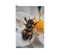 MGGAklp Bee On Honeycomb Print Golf Towel With Clip Absorbent Water Quick Dry Microfiber Golf Accessory