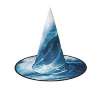 MGGAklp Big Ocean Wave Hd Print Party Hat Halloween Carnival Witches Hats For Themed Parties Holiday Decor