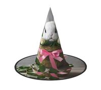 MGGAklp Bunny Rosette Print Party Hat Halloween Carnival Witches Hats For Themed Parties Holiday Decor