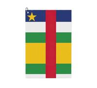 MGGAklp Central African Flag Print Golf Towel With Clip Absorbent Water Quick Dry Microfiber Golf Accessory