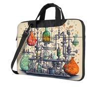 MGGAklp Chemistry Print Print Laptop Shoulder Bag Zipper Waterproof With Adjustable Shoulder Strap