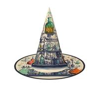MGGAklp Chemistry Print Print Party Hat Halloween Carnival Witches Hats For Themed Parties Holiday Decor