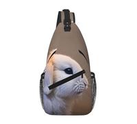 MGGAklp Cry Rabbit Print Cross Chest Bag Diagonally Men Women Lightweight Waterproof Chest Shoulder Bag
