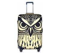 MGGAklp Cute Owl Print Washable Stretch Suitcase Protector Anti Scratch Travel Suitcase Cover for Adult