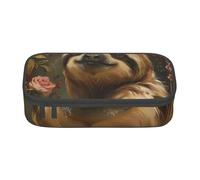 MGGAklp Cute Sloth Print Pencil Pouch Stationery with Zipper School Supplies for Girls Boys Office