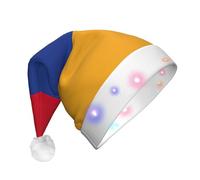 MGGAklp Flag Of Armenia Print Led Christmas Hat,Adult Festive Hat,Party Headgear For Xmas Celebration