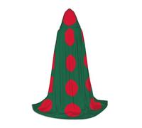 MGGAklp Flag Of Bangladesh Print Hooded Cape For Teenagers For Halloween, Cosplay And Themed Parties