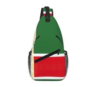MGGAklp Flag Of The Chechen Republic Print Cross Chest Bag Diagonally Men Women Lightweight Waterproof Chest Shoulder Bag