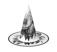 MGGAklp Floral Graphite Print Party Hat Halloween Carnival Witches Hats For Themed Parties Holiday Decor
