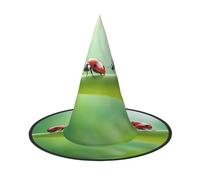 MGGAklp Funny Ladybug Print Party Hat Halloween Carnival Witches Hats For Themed Parties Holiday Decor