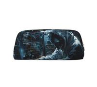 MGGAklp Hacker Attack Print Pencil Case Bag Spacious and Stylish Zipper Pencil Pouch for School Office Gift