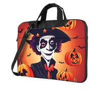 MGGAklp Happy Halloween Print Laptop Shoulder Bag Zipper Waterproof With Adjustable Shoulder Strap