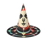 MGGAklp Hunting Arrows Triangles Deer Print Party Hat Halloween Carnival Witches Hats For Themed Parties Holiday Decor