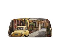 MGGAklp Italian Street Print Pencil Case Bag Spacious and Stylish Zipper Pencil Pouch for School Office Gift