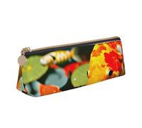 MGGAklp Japanese Pretty Koi Fish Print Pencil Case with Zipper Office Stationery Organizer and Travel for Women Men