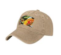 MGGAklp Japanese Pretty Koi Fish Print Perfect for Sports and Outdoor Activities Adjustable Cap, Adult Unisex Natural