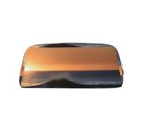 MGGAklp Last Sun Rays of Over The Sea Waves Print Pencil Case Bag Spacious and Stylish Zipper Pencil Pouch for School Office Gift