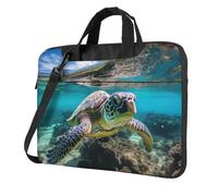 MGGAklp Lord Howe Island Sea Turtle Print Laptop Shoulder Bag Zipper Waterproof With Adjustable Shoulder Strap