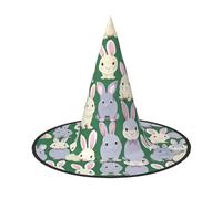 MGGAklp Many Bunny Cute Print Party Hat Halloween Carnival Witches Hats For Themed Parties Holiday Decor