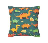 MGGAklp Many Small Dinosaur Print Decorative Square Throw Pillows For Home Living Room Bedroom Bed Outdoor