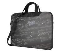 MGGAklp Math Symbols Pattern Print Laptop Shoulder Bag Zipper Waterproof With Adjustable Shoulder Strap