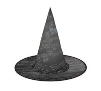MGGAklp Math Symbols Pattern Print Party Hat Halloween Carnival Witches Hats For Themed Parties Holiday Decor