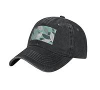 MGGAklp Mint Gray Leaves Print Perfect for Sports and Outdoor Activities Adjustable Cap, Adult Unisex