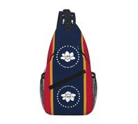 MGGAklp Mississippi State Flag Print Cross Chest Bag Diagonally Men Women Lightweight Waterproof Chest Shoulder Bag