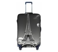 MGGAklp Paris Eiffel Tower and Cloud Print Washable Stretch Suitcase Protector Anti Scratch Travel Suitcase Cover for Adult