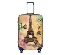 MGGAklp Paris Eiffel Tower Print Washable Stretch Suitcase Protector Anti Scratch Travel Suitcase Cover for Adult