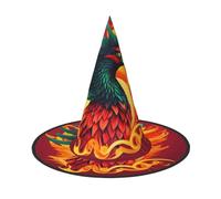 MGGAklp Phoenix Print Party Hat Halloween Carnival Witches Hats For Themed Parties Holiday Decor