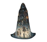 MGGAklp Physics Print Print Hooded Cape For Teenagers For Halloween, Cosplay And Themed Parties