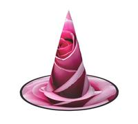 MGGAklp Pink Rose Blossom Print Party Hat Halloween Carnival Witches Hats For Themed Parties Holiday Decor