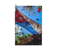 MGGAklp Puerto Rico Flag Print Golf Towel With Clip Absorbent Water Quick Dry Microfiber Golf Accessory