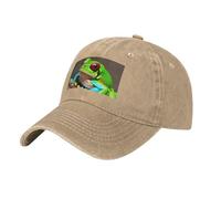 MGGAklp Red Eyes Tree Frogs Print Perfect for Sports and Outdoor Activities Adjustable Cap, Adult Unisex